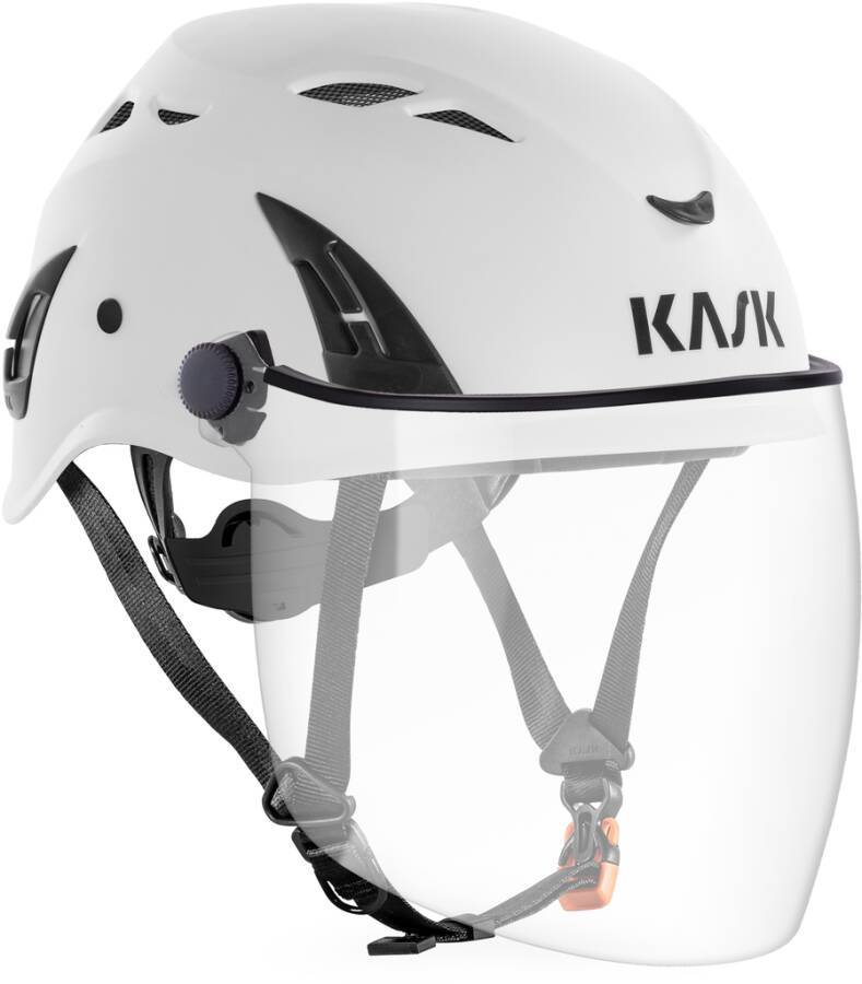 Helmvisier / Gesichtsvollschutz gewölbt für KASK Superplasma und HP WVI00003-500 Farbe klar Material Polycarbonat Norm C