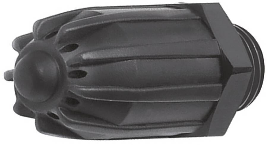 Lärmarme Runddüse Typ 22 114360 Typ POM Kunststoff Länge 41 mm Ø 17 mm Gewinde M12 x 1,25