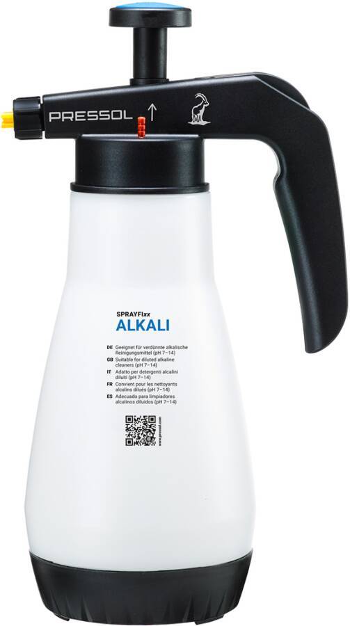 Drucksprüher Sprayfixx 1,5 l 8817704 Farbe blau Inhalt 1,5 l Düse Flachstrahldüse 110° ABS Einsatz verdünnte Laugen und