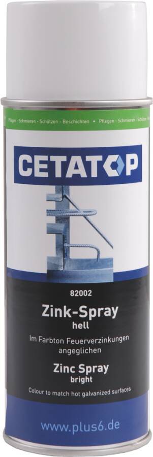 Zinkspray hell CETATOP 82002 Inhalt 400 ml Gebindeart Spraydose