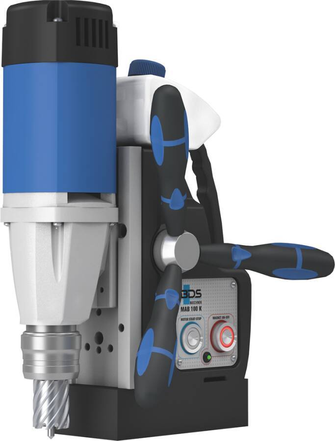 Magnetkernbohrmaschine MAB 100 K - Set MAB100K-230V Drehvorrichtung ohne Nennaufnahme 1050 W Bohrleistung 12-32 mm Hub 7