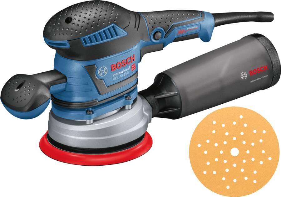 Exzenterschleifer GEX 40-150 060137B202 Nennaufnahme 400 W Exzentrizität 2,0 mm Schleifteller-Ø 150 mm Schwingzahl 11000