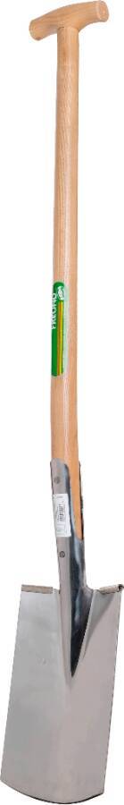 Gärtnerspaten Edelstahl 1160502 Blattmaß 290 x 180 mm Länge 850 mm Stiel Eschen-T-Stiel
