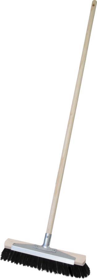 Straßenbesen mit Alu-Kratzkante, Holzstiel 89929A Breite 38 cm Reihen k. A. Stiellänge 1300 mm