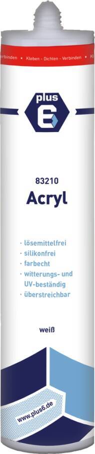 Acryl plus6 83210 Farbe weiß Ausführung Kartusche Inhalt 310 ml