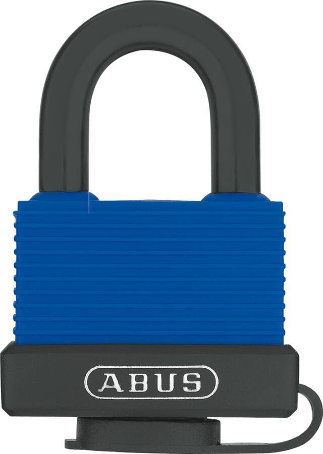 Vorhangschloss Aqua Safe 814266 Farbe schwarz/ blau Typ rostfrei Breite 49 mm Bügelstärke 8 mm