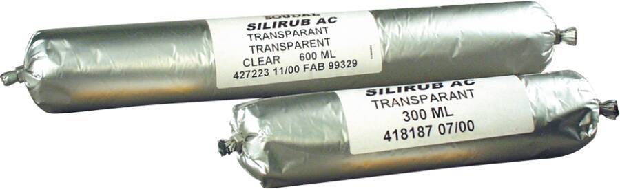 Silikon Silirub N 120730 Farbe transparent Ausführung Folienbeutel Inhalt 600 ml