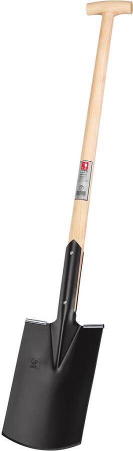 Bauspaten mit Tritt 26010273 Blattmaß 280 x 190/180 mm Länge 850 mm Stiel Eschen-T-Stiel