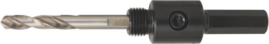 Aufnahmeschäfte für Lochkreissägen 2609390588 Ausführung 1/2`` UNF-Gewinde Schaft 6-kant (9,5 mm) Zentrierbohrer HSS-G (