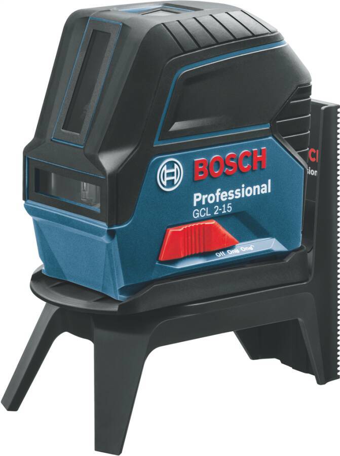 Kombi-Laser GCL 2-15 0601066E00 Typ GCL 2-15 Projektion 2 Linien / 2 Punkte Lieferumfang Universalhalterung RM1, 3x AA-B