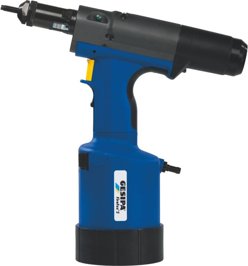 Blindnietmutterngerät FireFox® 2 pneumatisch-hydraulisch 1458086 Setzkraft 22.000 N Setzhub 10 mm Gewicht 2,4 kg Lieferu