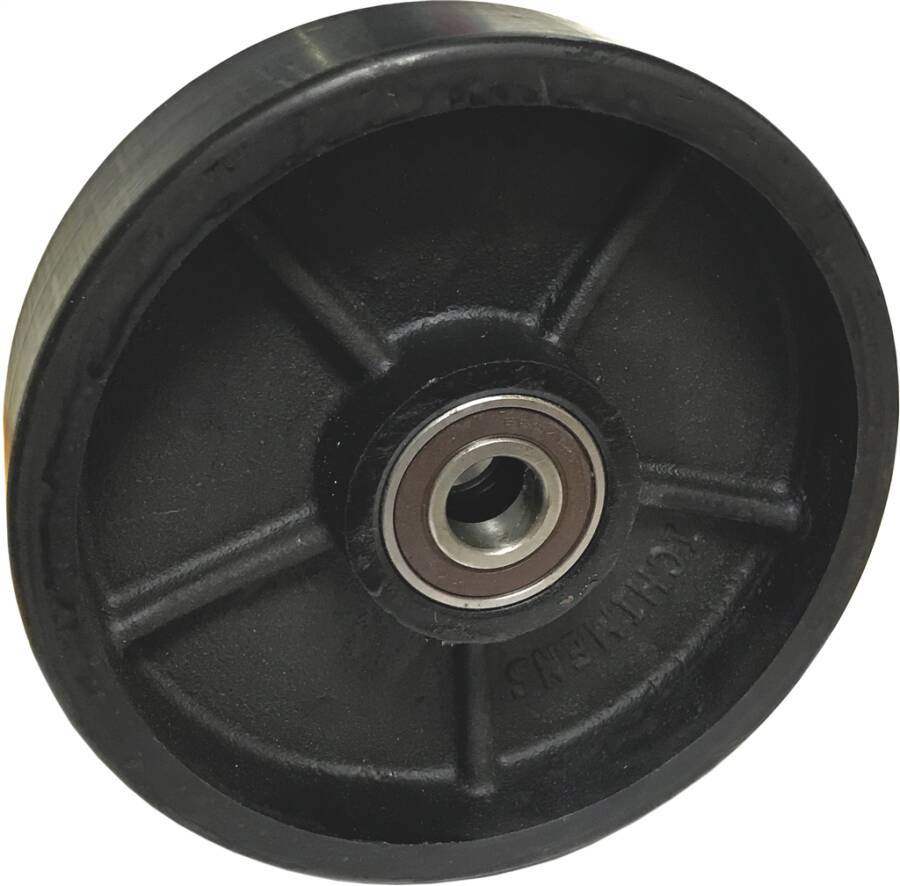 Polyurethanrad schwarz, Tragkraft 700 - 800 kg 941150610 Rad-Ø 180 mm Radbreite 50 mm Tragkraft 800 kg Bohrung 20 mm Nab