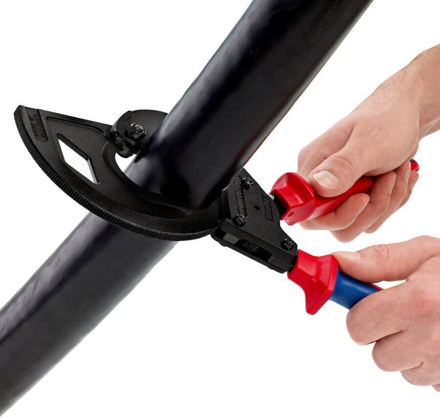 Kabelschneider, Ratschenprinzip-3-Gang 95 32 320 Länge 320 mm Schneidwerte Mehrleiterkabel 60mm / 600mm²