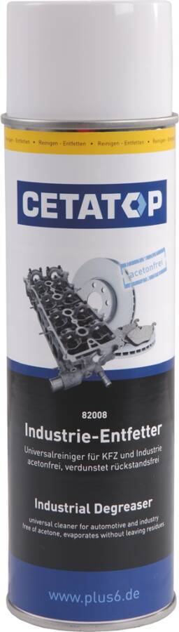 Industrie-Entfetter CETATOP acetonfrei 82008 Inhalt 500 ml Gebindeart Spraydose pH-Wert nicht bestimmt