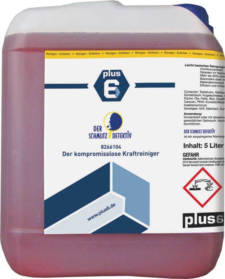 Der Schmutzdetektiv® 8266104 Inhalt 5 l Gebindeart Kanister pH-Wert alkalisch