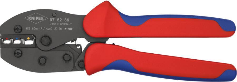 Crimpzangen PreciForce® 97 52 36 Anwendungsbereich für isolierte Kabelschuhe und Steckverbinder Länge 220 mm Kapazität