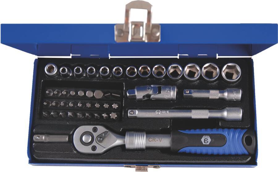 Steckschlüsselsatz 45-tlg. 1/4 42302