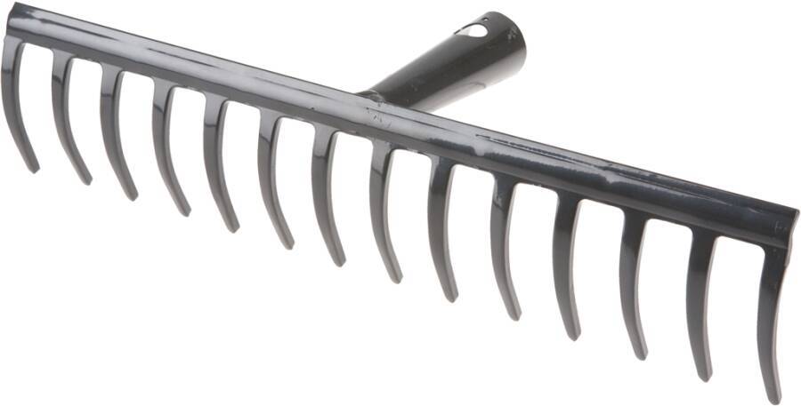 Gartenrechen 3410557 Breite 400 mm Zinken 16 für Stiel-Ø 28 mm