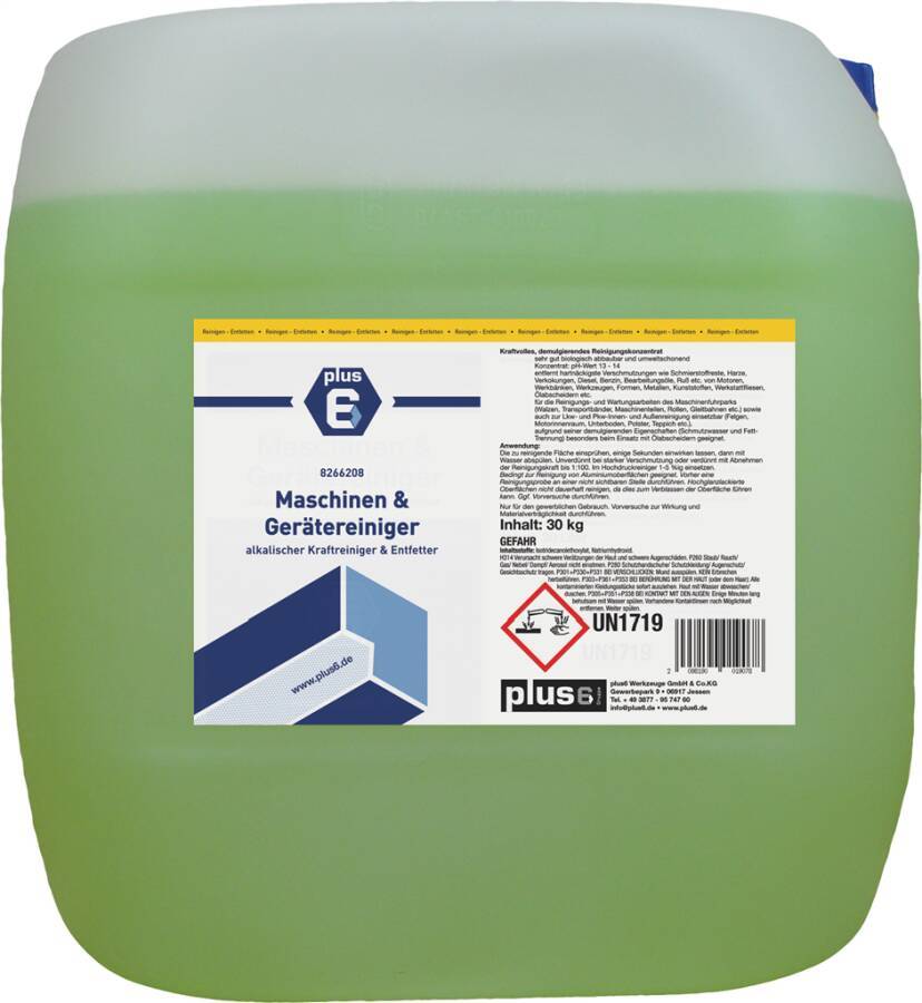 Maschinen- und Gerätereiniger 8266208 Inhalt 30 l Gebindeart Kanister pH-Wert alkalisch