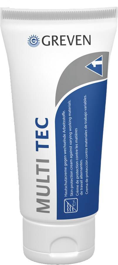 Hautschutzlotion GREVEN® MULTI TEC 13042-038 Inhalt 100 ml Ausführung parfümiert Gebinde Tube geeignet für Spender -