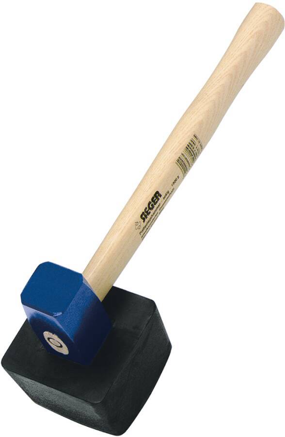 Plattenlegerhammer eckig WEG2053701 Ausführung eckig für Kopfgewicht 1500 g Stiellänge 360 mm