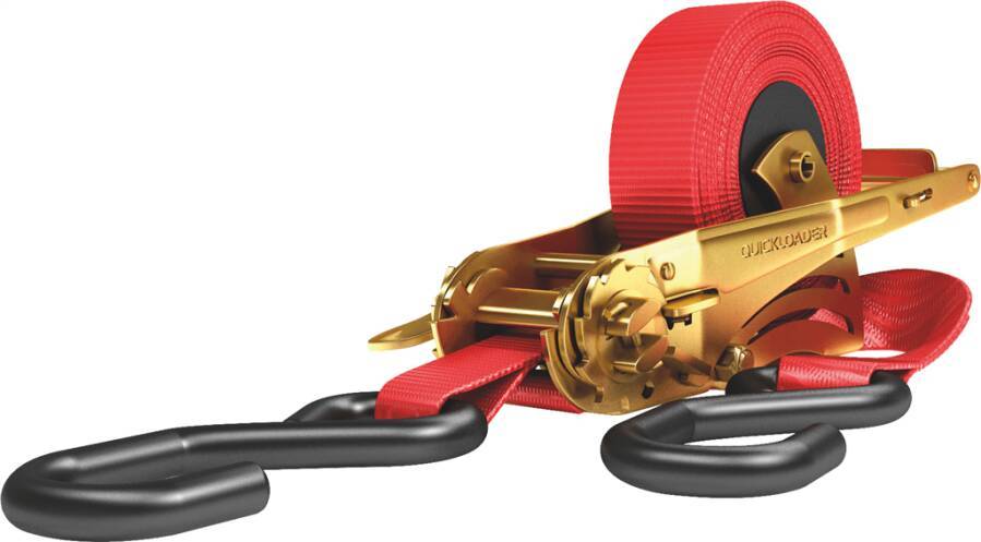 Automatik-Zurrgurte QUICKLOADER 941153001 Ausführung S-Haken Länge 3,6 m Zugkraft direkt 400 kg Zugkraft in der Umreifun