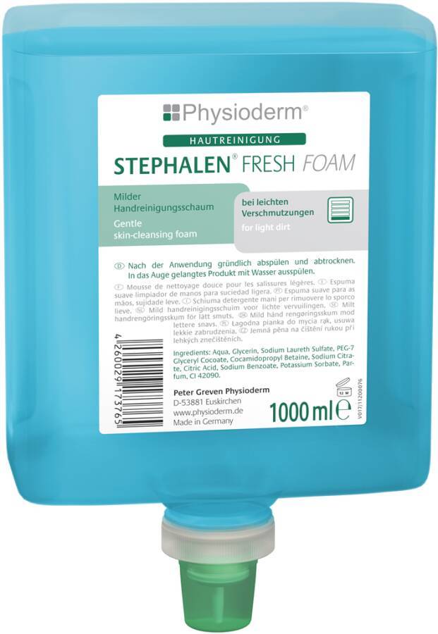 Hautreinigungsschaum STEPHALEN® FRESH FOAM 13829-002 Inhalt 1 l Ausführung leicht parfümiert Gebinde Neptuneflasche geei