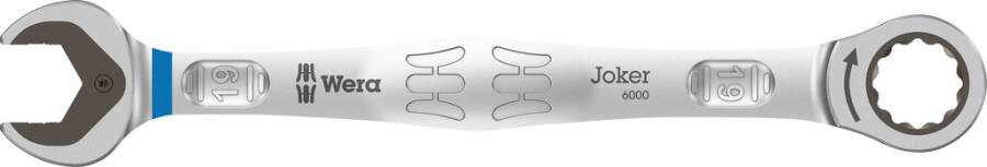 Ratschen-Ringmaulschlüssel JOKER 6000 05073279001 SW 19 mm Länge 246 mm Ringstärke 11 mm Ringbreite 34,8 mm Maulstärk