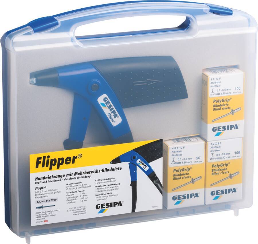 Handnietzange Flipper® Box 1433951