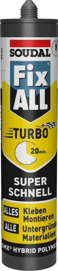 Fix-All TURBO 122237 Farbe weiß Gebindeart Kartusche Inhalt 290 ml