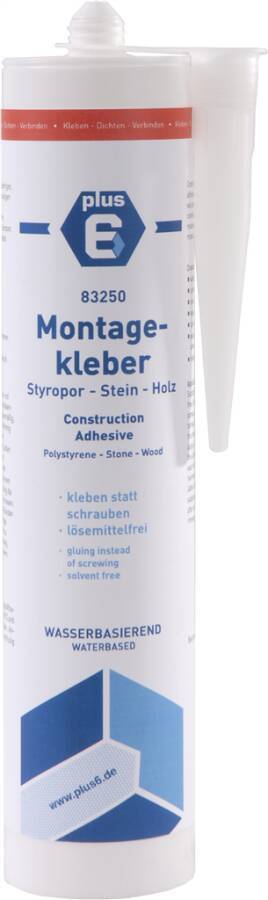 Montagekleber plus6 83250 Farbe weiß Gebindeart Kartusche Inhalt 310 ml