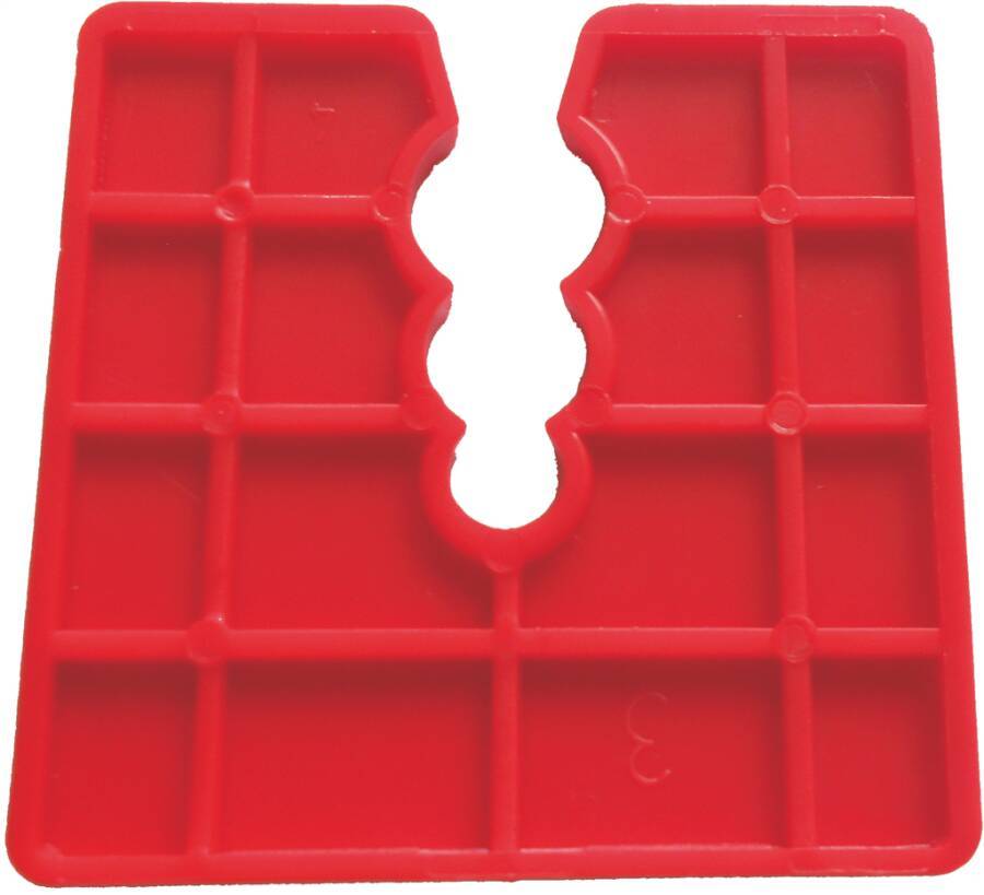 Abstandhalter 0261503 Farbe rot Abmessung (LxB) 50 x 50 mm Stärke 3 mm