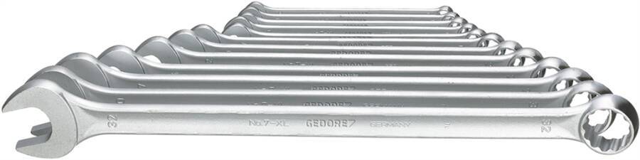 Ringmaulschlüsselsatz abgewinkelt extra lang 6095950 SW 10, 11, 12, 13, 14, 17, 19, 22, 24, 27, 30, 32 mm Ausführung 12-