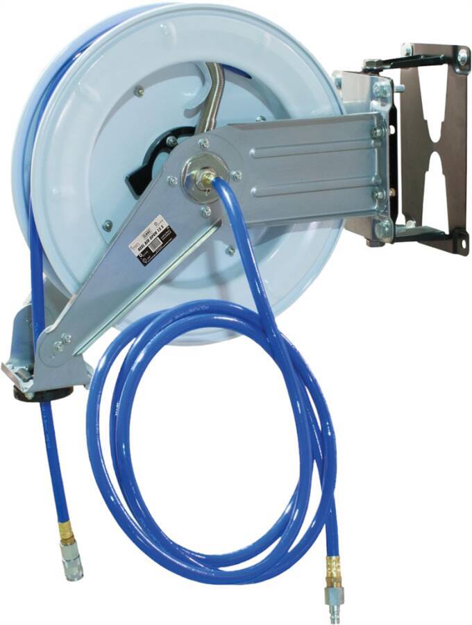 automatische Schlauchaufroller ohne Gehäuse 42297 Typ EUROREEL AIR OPEN 15 S, offene Bauweise für Medium Druckluft Länge