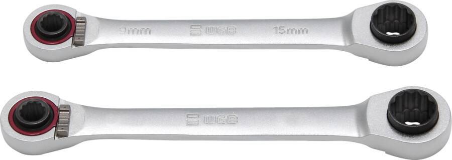 Ringratschenschlüssel-Satz 4-in-1 Doppelring 41168