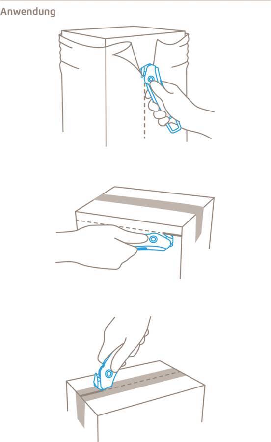 Sicherheitsmesser SECUMAX 350 350001.02 Typ SECUMAX 350 Breite 12 mm Länge 154 mm Höhe 40 mm Klingenstärke 0,3 mm Schn