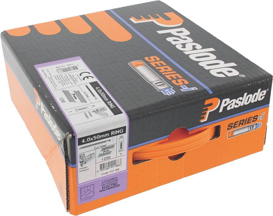 Magazin-Ankernägel Hard n´Safe™ für PPN50Xi 141188 Ø 4,0 mm Länge 50 mm Nägel 1250 Stk Gas 1 Stk