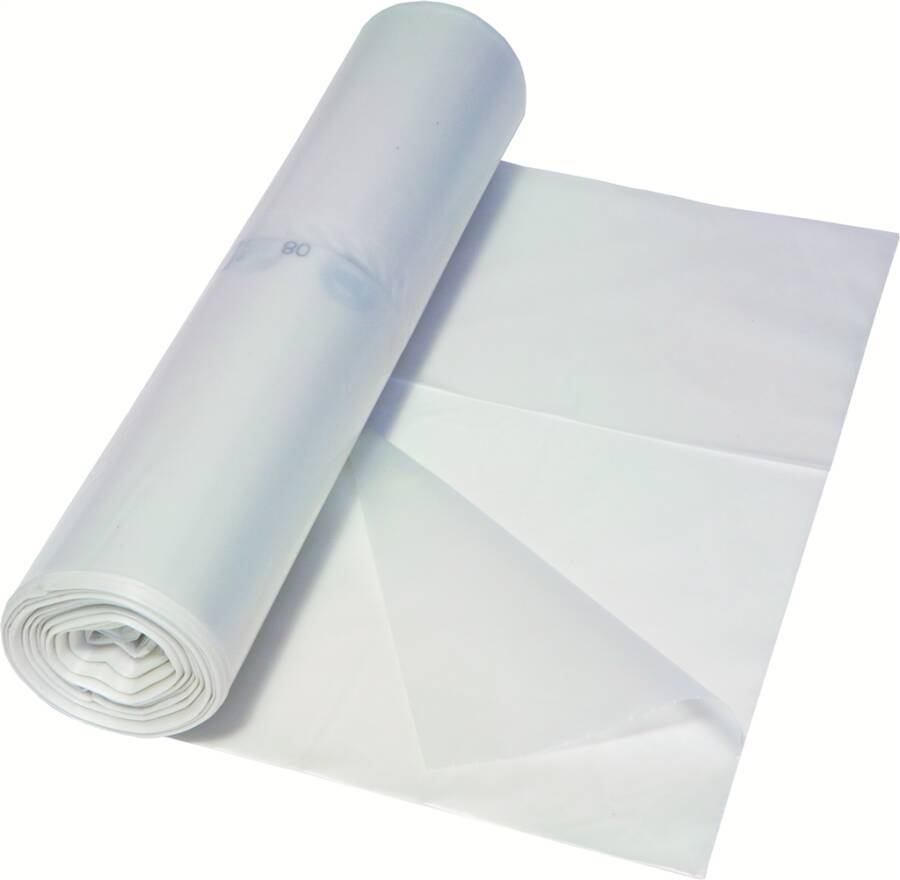 Kunststoffsack Premium 89668 Farbe transparent Inhalt 120 l Breite 700 mm Höhe 1100 mm Stärke 37 my Verpackung Rolle á 2