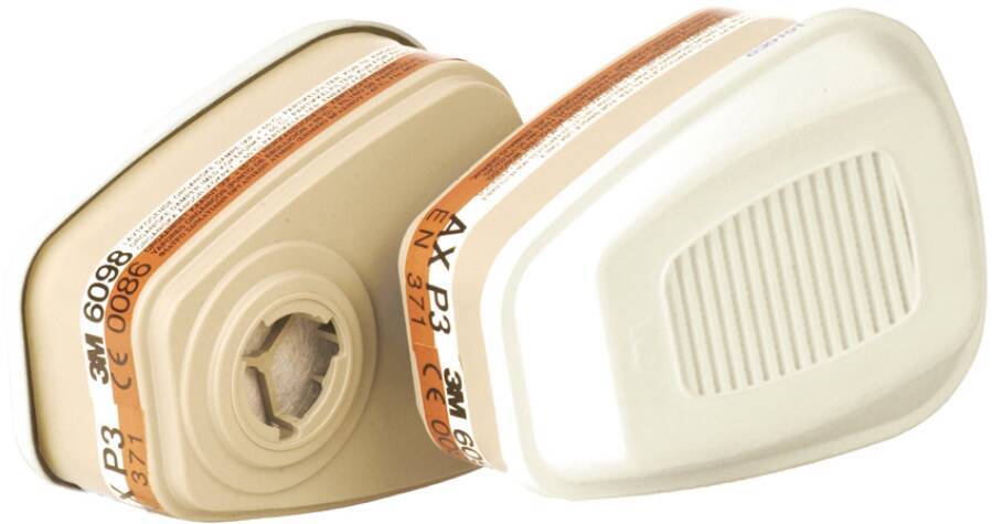 Kombinationsfilter 3M™ gegen Gase, Dämpfe & Partikel 6098 Filter 6098 (nur für Vollmasken geeignet) Schutzstufe AXP3NR S