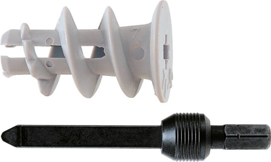 Gipskartondübel GK 52389 Typ GK Dübellänge 22 (l) mm min. Dicke bis zur ersten Tragschicht 25 (t) mm max. Dicke des Anba