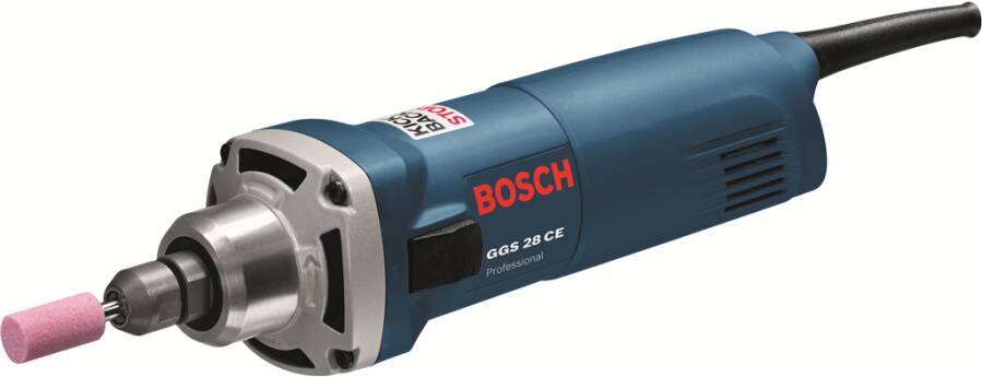 Geradschleifer GGS 28 CE 0601220100 Opt. C Lieferumfang 2x Maulschlüssel SW 19, Spannmutter, Spannzange 6 mm, Karton Nen