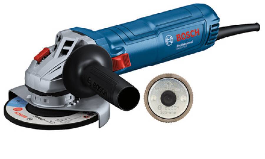 Winkelschleifer GWS 12-125 06013A6104 Modell GWS 12-125+SDS-Clic Lieferumfang SDS-Überwurfmutter, Schutzhaube, Zusatzhan