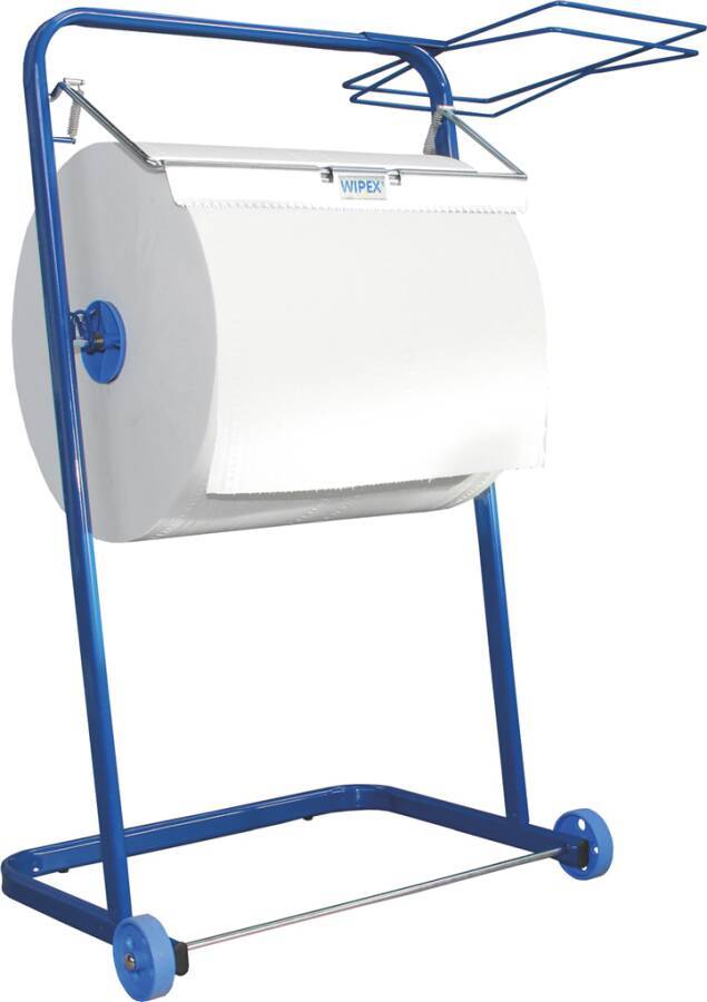 Fahrbarer Bodenständer 89488 Farbe blau passend für Großrollen bis 40 cm Abmessung 564 x 385 x 725 mm Material Metall/ o