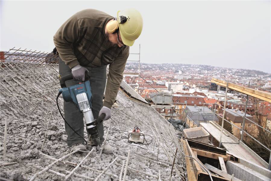 Schlaghammer GSH 11 VC 0611336000 Nennaufnahme 1700 W Lastschlagzahl 900 - 1700 /min Schlagenergie 23 J Werkzeugaufnahme