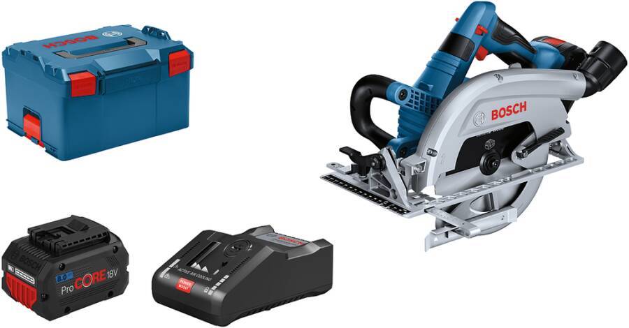 Akku-Handkreissäge GKS 18 V-70 L 06016B9002 Typ Set Opt. C Lieferumfang 2x 5,5 Ah ProCORE 18V Akkus, Schnellladegerät GA