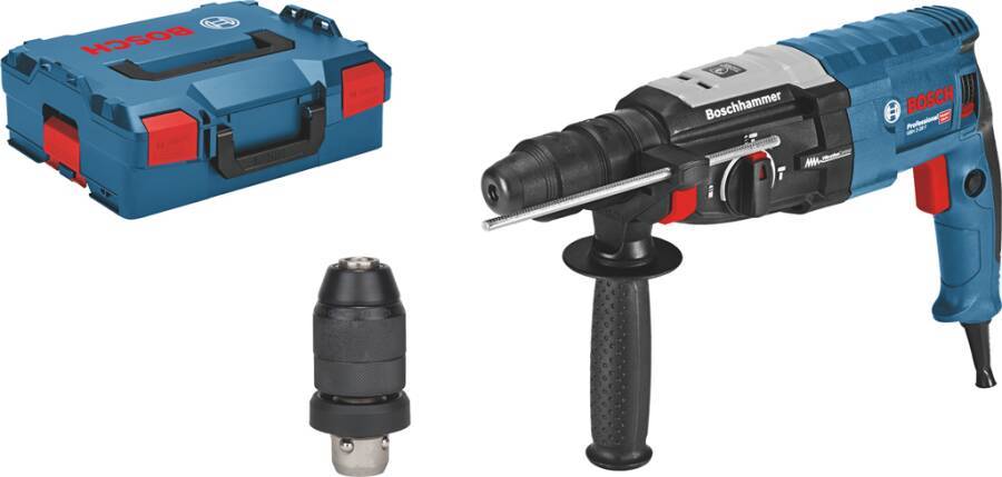 Bohrhammer GBH 2-28 F 0611267601 Lieferumfang Wechselfutter SDS plus, Schnellwechselbohrfutter 13 mm, Maschinentuch, Tie