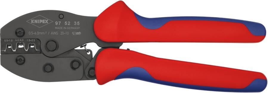 Crimpzangen PreciForce® 97 52 35 Anwendungsbereich für unisolierte, offene Steckverbinder Länge 220 mm Kapazität 0,5 -