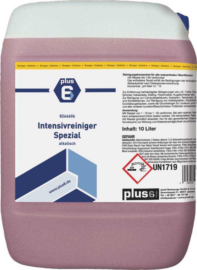 Intensivreiniger spezial 8266606 Inhalt 10 l Gebindeart Kanister pH-Wert alkalisch