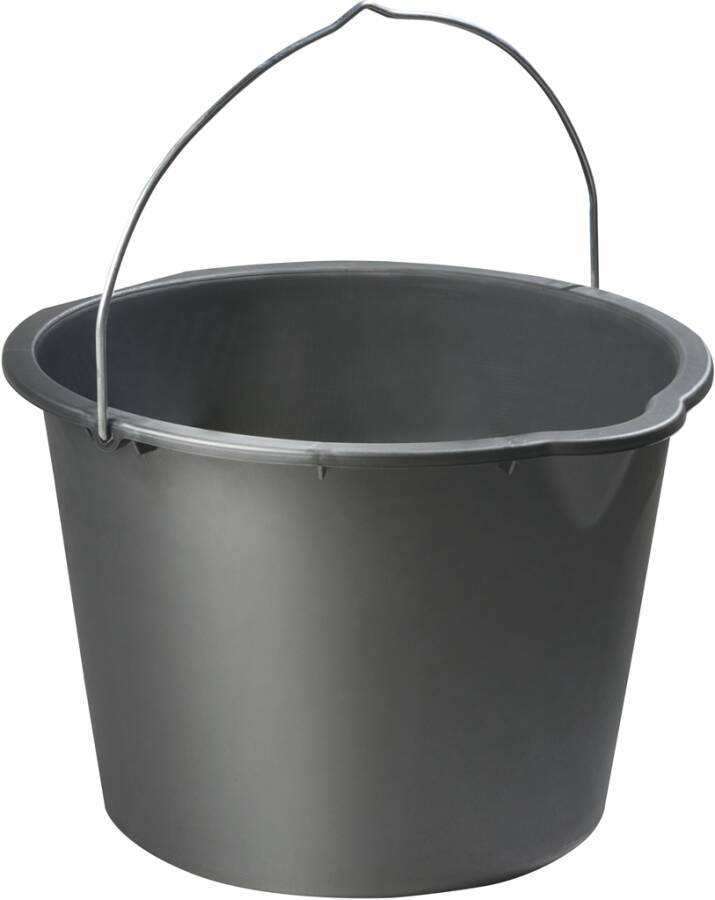Baueimer 20 l schwarz verstärkt 48754
