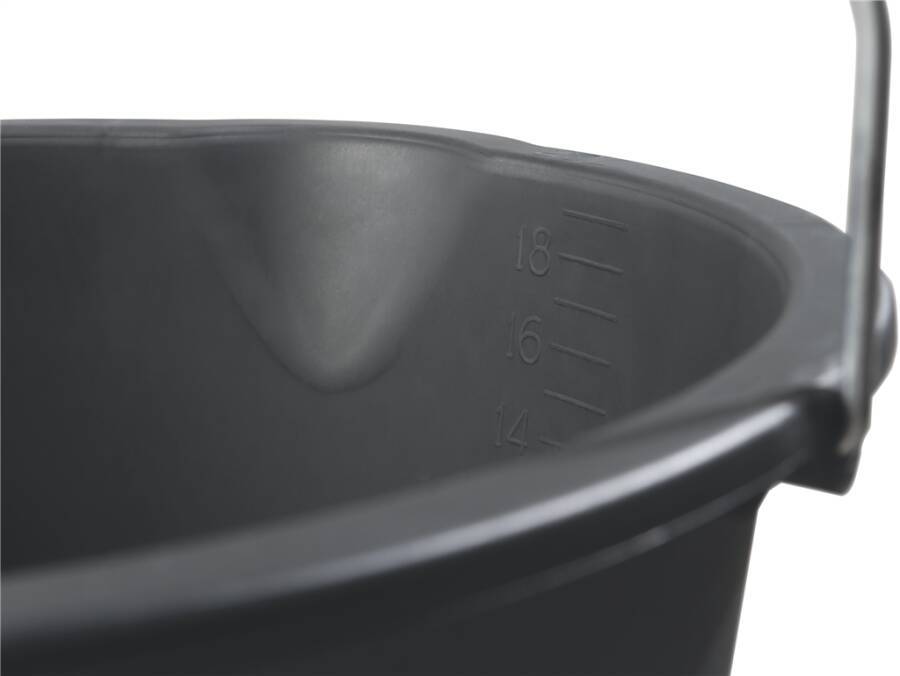 Baueimer 20 l schwarz verstärkt 48754